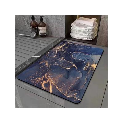 China Hot Selling Washable 100% Polyester Microfiber Absorbent Bath Mat for sale