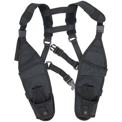 China Polyester Factory Price Universal Double Shoulder Harness Chest Rig Bag Pocket Pack Holster Radio Vest for sale