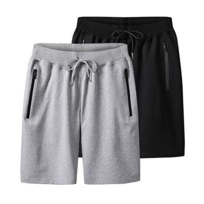 China Wholesale Breathable Unisex Cotton Fleece French Terry Men Shorts Custom Design Sweat Shorts With Side Zipper for sale