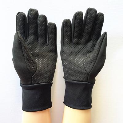 China Warm Polyester Winter Cycling Gloves With Soft Shell Anti-Slip Gloves for sale