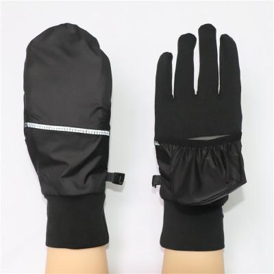 China 95% Polyester Full Finger Running Glove With Mitten Cover for sale