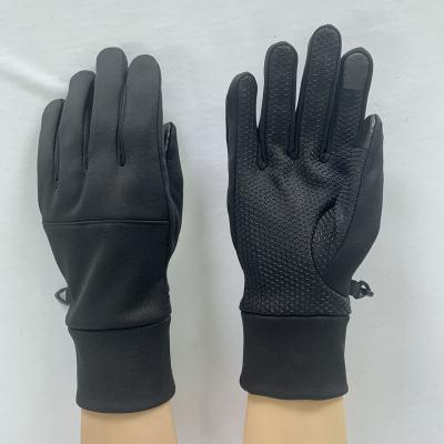 China Touch Screen Warm Anti-slip Winter Warm Gloves With Silicone On The Palm for sale