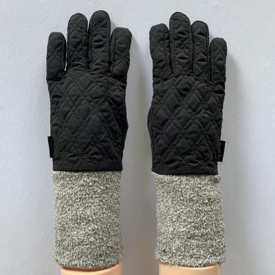 China Polyester Pongee Lady's Winter Warm Pongee Long Cuff Gloves for sale