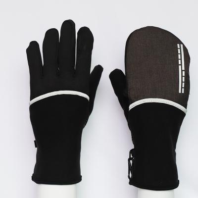 China Outdoor Sports Single Glove Windproof Anti-Slip Convertible Mittens for sale