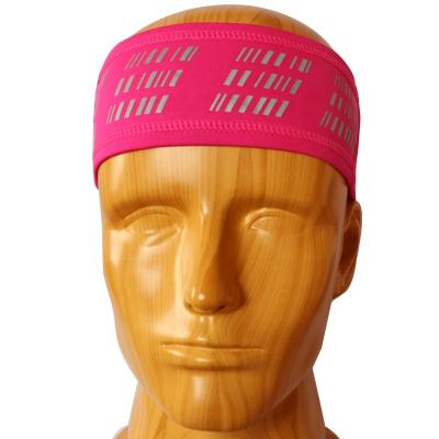 China Hi Vis Reflective Running Sports Elastic Sports Headband for sale