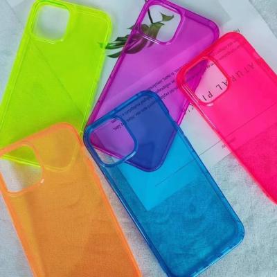 China Best Selling Shockproof Fluorescent Shockproof Soft TPU Phone Case Cover For iPhone 13 11 12 pro Max Cases XS XR for sale