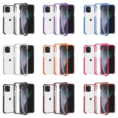 China Shockproof Corner Protect Phone Cases For iPhone 13 12 11 XR XS Acrylic Phone Cover Cell Phone Shockproof Case for sale