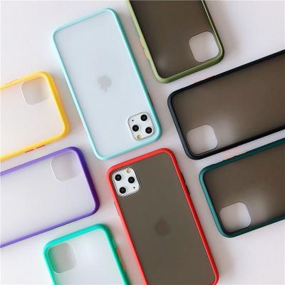 China High Quality Shockproof Matte Frosted TPU PC Phone Case For iPhone 13 11 12 pro Max Anti-drop Cell Phone Cases for sale