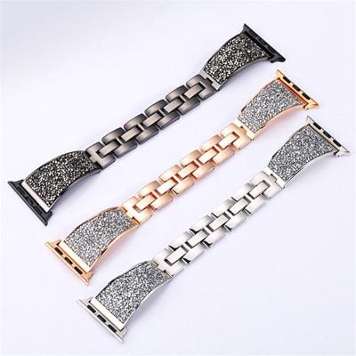 China Fanshion Diamond Strap Luxury Women Watch Band For Apple Watch 38mm 42mm Crystal Bracelet for sale