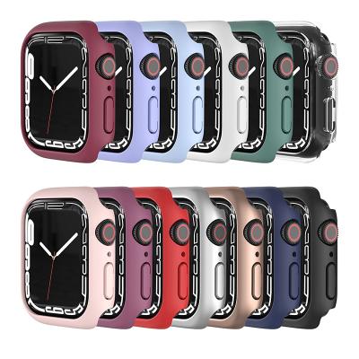 China 41mm 45mm Shockproof Watch Cover For Apple Watch 7 Case PC Cover Bumper Bumper Case For IWatch7 for sale