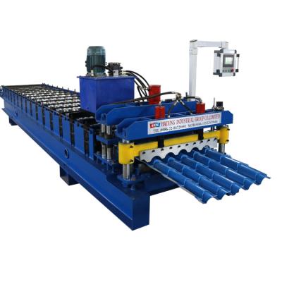 China Building Material Shops 2020 Steel Glazed Roof Roll Forming Machine For Sale for sale