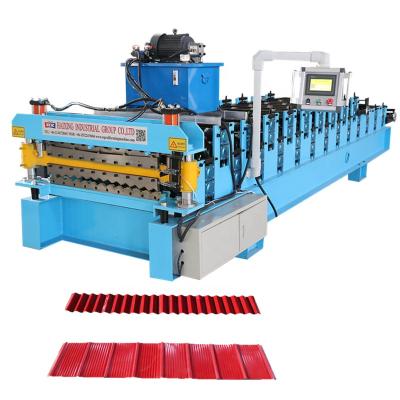 China Station Roof Sheet Bending Machine Metal Roof Sheet Bending Machine IBR Hydraulic Roof Panel Roll Forming Machine for sale