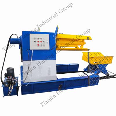 China Steel Full Automatic Coil Decoiler Metal Steel Sheet Hydraulic Decoiler Machine for sale