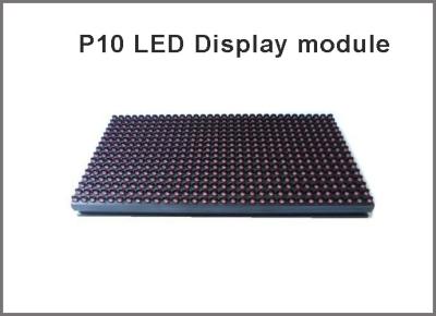 China Modul-Brett-Wechselverkehrszeichen-DIY Anzeigen-Modul Bord-32x16 Pixels 1 oder 2 Semioutdoor PH10 ROTE LED Linien Mitteilungen justierbar zu verkaufen