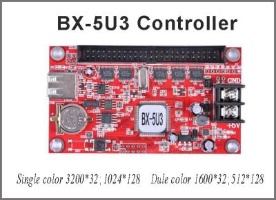 China Led Controller Card BX-5U3 Onbon Single Color Led Control Card 128*1024 Pixel P10 Led Screen Programmable Sign Display for sale