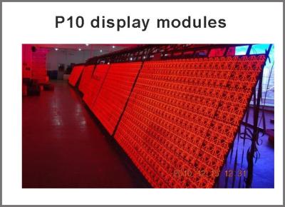 China 320*160mm 32*16pixels P10 Outdoor Led Digital Sign Board Red Color P10 Led Message Display Led Sign for sale