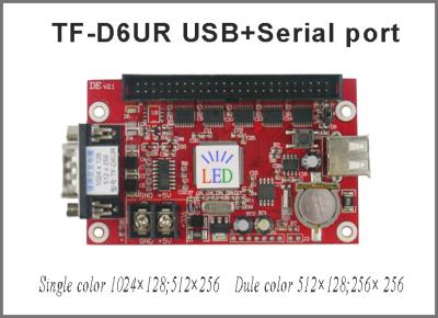 China TF-D6UR 1024*128dots großes Gebiet RS232 und single&dual Farbe LED USB-Kommunikation sortieren Steuerkarte-Anzeigenprüfer aus zu verkaufen