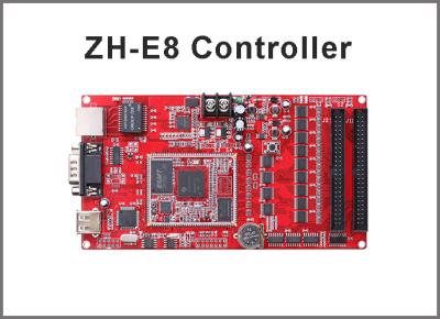 Chine Système de contrôle d'affichage LED ZH-E8 Réseau+USB+RS232 Port 256*4096,512*2048 Pixels Carte de contrôle de module mono et double couleur à vendre