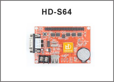 China HUIDU HD-X41 HD-S64 1*50PIN 1024*256 USB & Serial port LED control card for Single & Dual Color led display screen for sale