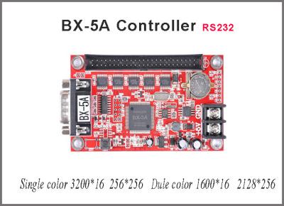 China Led Control Card RS232 BX-5A Onbon Asynchronous Card For Single Color & Double Color P10 Display Panel Light for sale