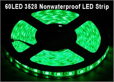 China 3528 led tape Green color 60led/m Non-waterproof IP20 DC12V led lamp for Home Decoration for sale