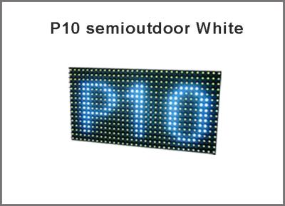 China Pantalla de visualización blanca Semi-al aire libre de mensaje del módulo de la pantalla LED de color de la pantalla LED P10 de DIY en venta