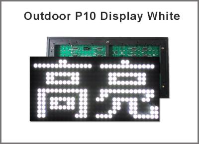 Chine La lumière de panneau de l'affichage P10 a mené le module de signe pour annoncer la couleur de blanc d'écran d'affichage à LED du panneau 5V D'affichage à LED à vendre