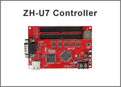 China U disk ZH-U7 led control card USB+RS232 2xpin50 for for P10 single & dule color for sale