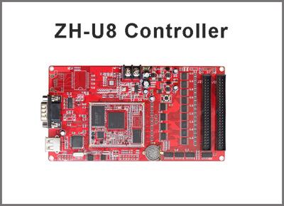 China USB+Serial Port ZH-U8 Led-Steuerkarte 256*4096,512*2048 Außenwerbebildschirmsteuerungen zu verkaufen