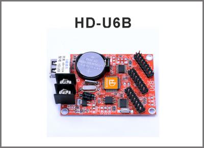 China Des Anzeigen-Kontrollsystems Huidu HD-U6B HD-A40K USB einzelnes/Doppelzeichenbrett-Mitteilungszeichen des farbprüfers p10 geführtes im Freien zu verkaufen