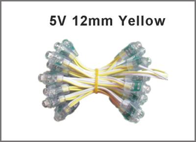 Cina 5V il giallo 12mm ha condotto i cartelloni pubblicitari leggeri principali Christams della luce del punto del modulo del pixel in vendita