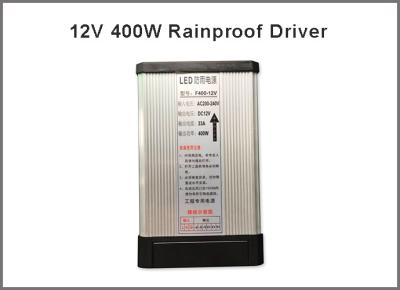 Chine Le conducteur antipluie de l'alimentation d'énergie de commutation 12V 400W a mené le transfomer extérieur de tension d'enseigne à vendre