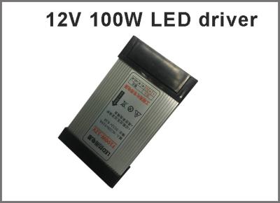 Chine Conducteurs antipluies menés de changement de l'alimentation d'énergie 12V 100W pour l'enseigne menée extérieure à vendre