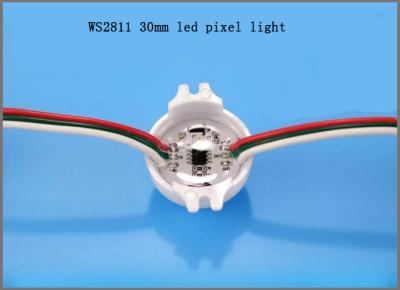 China 12V Ws2811 30mm Pixel Strings 3pcs Smd5050 Point Led Light For Programmable Signs for sale