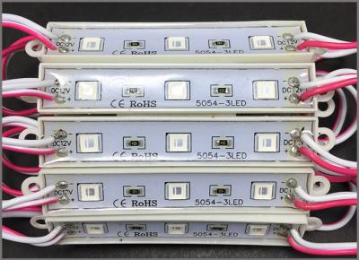 China 3 LED module of Red LED 5054, 0.72W 12V, IP65 for Shop Branding for sale