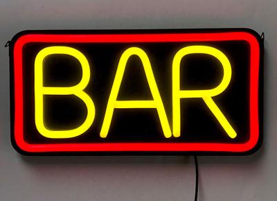 China Customized Led Sign Light BAR Neon Sign For Shop, Bar, Store, Home Decoration 40*20cm for sale