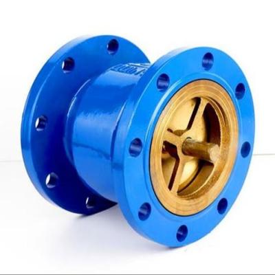 China Ggg40 Vertical Muffler Check Valve PN16 DN100 Backstop Non Return Valve Flange Type for sale