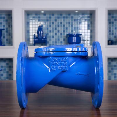 China QT400 Lamella Rubber Seat Check Valve Ductile Iron Swing Check Valve for sale