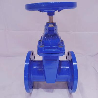 中国 DIN F4 PN16 GGG40 Non Rising Stem Gate Valve Rubber Seat Gate Valve 販売のため