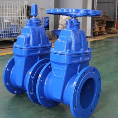 中国 Dn150 Pn16 Ggg50 Flanged Sluice Valve Ductile Iron Sluice Valve 6 Inch 販売のため