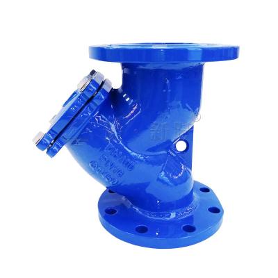 中国 Ductile Iron Y Type Strainer Double Flange For Water 販売のため