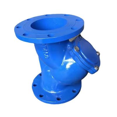 China Y Type Cast Iron / Ductile Iron Strainer with Stainless Steel Filter en venta