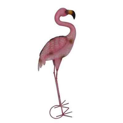 China Eco-friendly Flamingo Garden Lawn Most Popular Flamingo Metal Animal Life Animal Garden Ornaments for sale