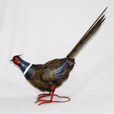 China Outdoor Lawn Ornament Garden Animal Metal Bird Pheasant Eco - Friendly for sale