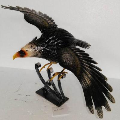 China Eco-friendly Customized Eagle Garden Bird Metal Flying Eagle Statue For Sale for sale