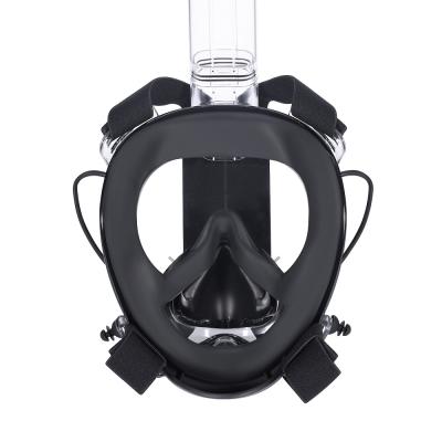 China 180 Full Face Wide View Silicone One Piece Face Mask Rubber Strap Professional Full Face Scuba Diving Mask for sale