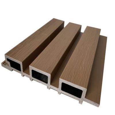 China ECO-Friendly+fireproof+waterproof 2022 Wood Plastic Composite Facade Great Wall Panels Decorative WPC Cladding for sale