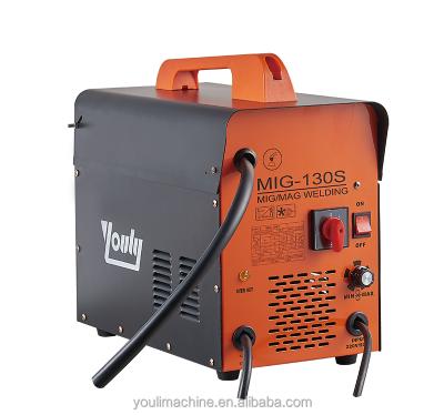 China Transformer PORTABLE AC NON GAS MIG/MAG 130AMP Welding Machine for sale