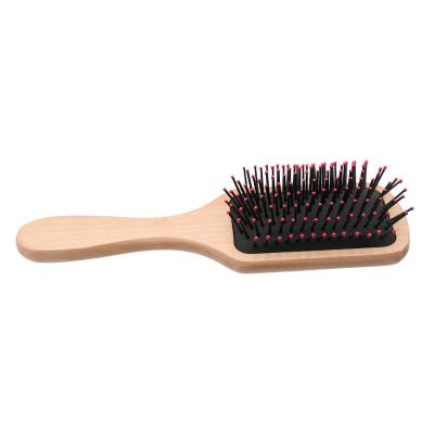 China Nondisposable Professional Hair Brushes Manufacturer Wooden Hair Brush Detangling Air Cushion Paddle Brush Comb Hair for sale