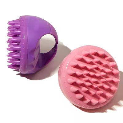 China Waterproof Customize Logo Manual Scalp Massager Silicone Shampoo Brush for Relaxing Scalp, Exfoliate and Remove Dandruff Hair Growth for sale